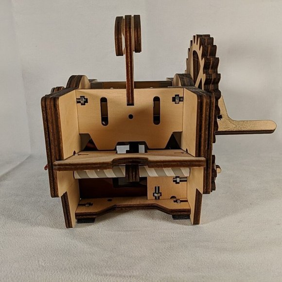 KiwiCo Card Shuffling Machine Shuffler Wood Kiwi Co Build your own RETIRED BUILT - Picture 3 of 9